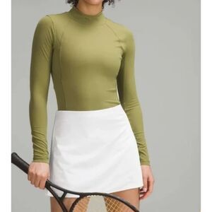 Lululemon Peek Pleat HR Tennis Skirt White Sie 6